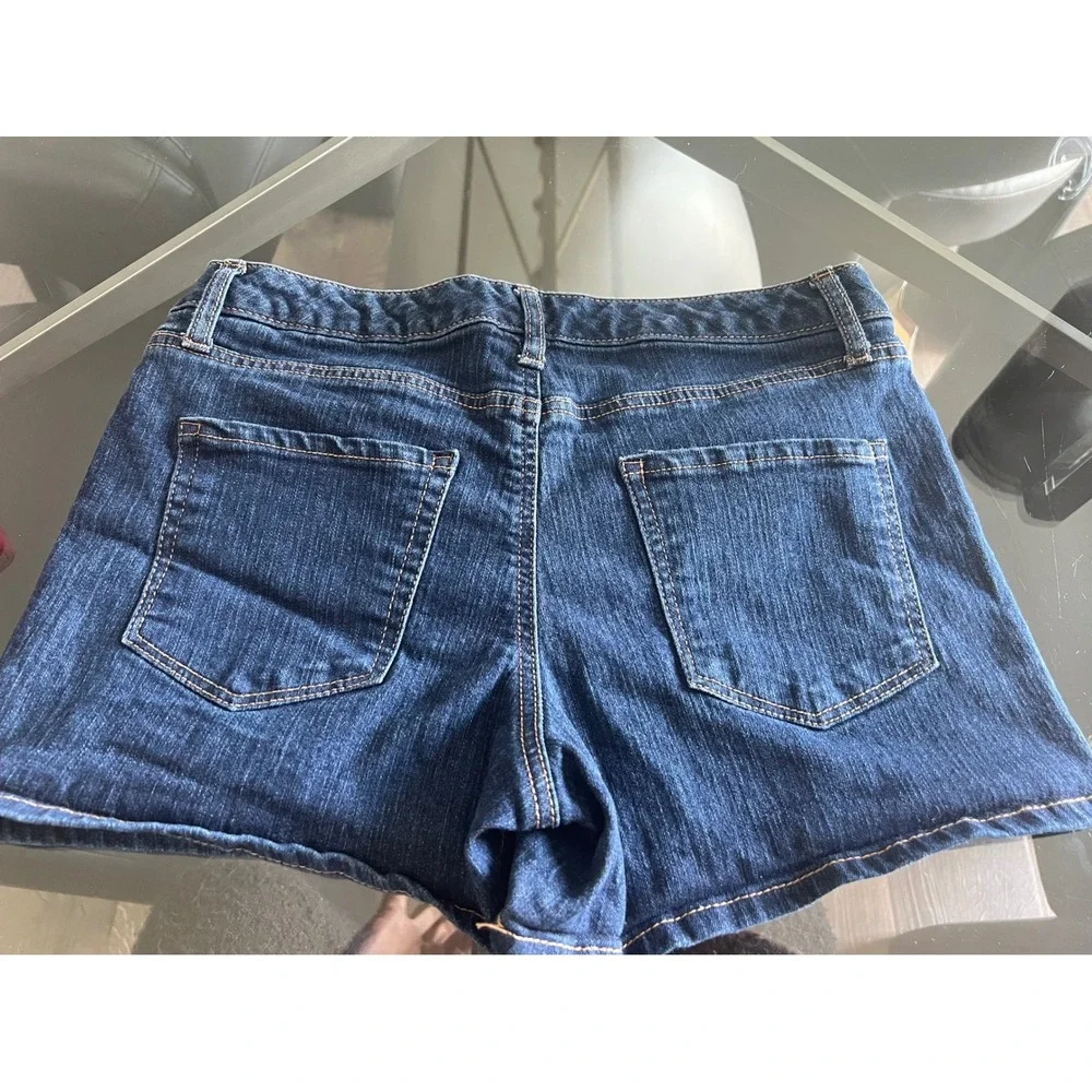Jessica Simpson Denim‎ Shorts Raw Hem Dark Wash Casual Everyday Size 8/29